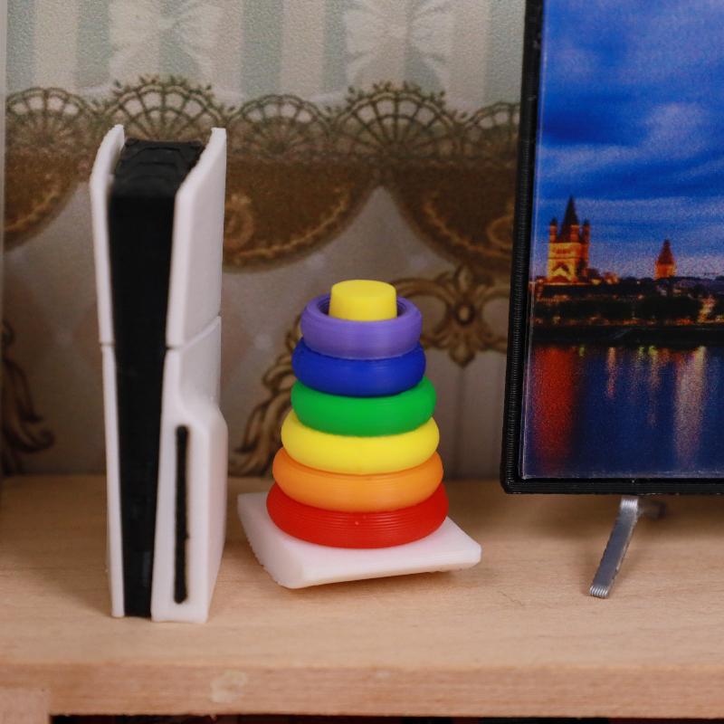 Board Game For 2 People - 2 Sets Dollhouse Rainbow Stacking Toys