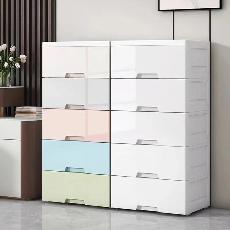 Game Storage Box - Multi-Layer Drawer-Type Storage Cabinet with Wheels,