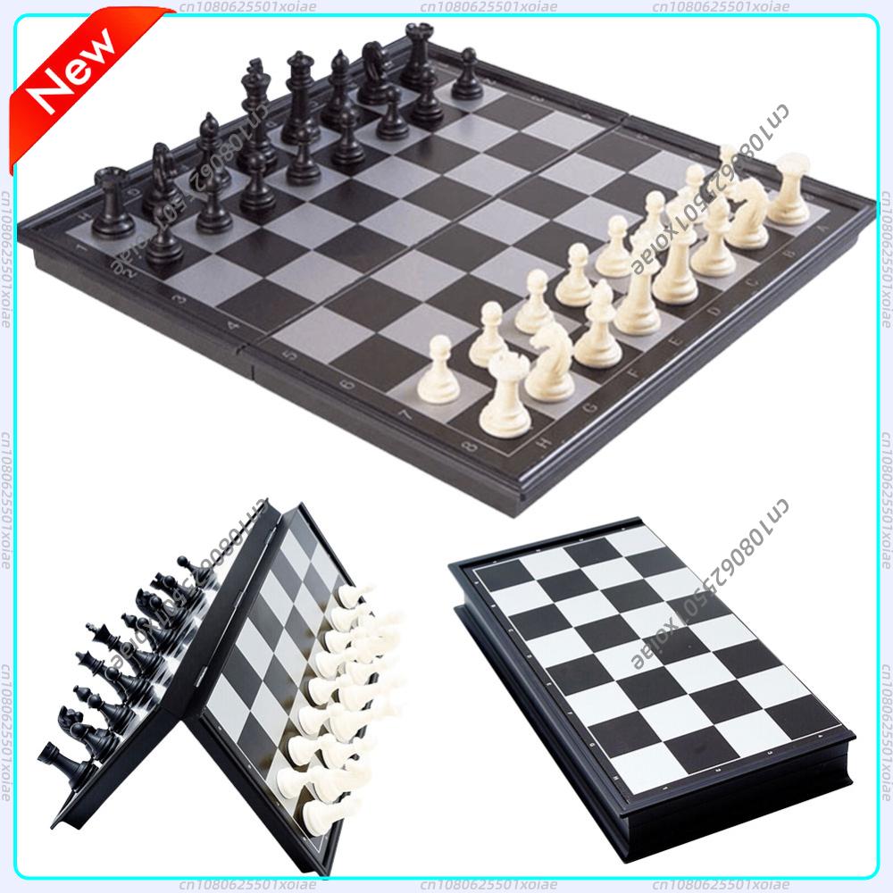 Magnetic Travel Chess - Folding Magnetic Chess 19.5*19.5cm Plastic Chessboard