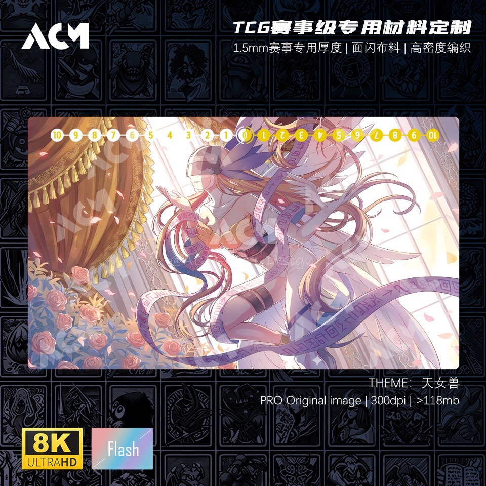 Board Game China - 600x350mm Diy Digimon TCG Angewomon Custom