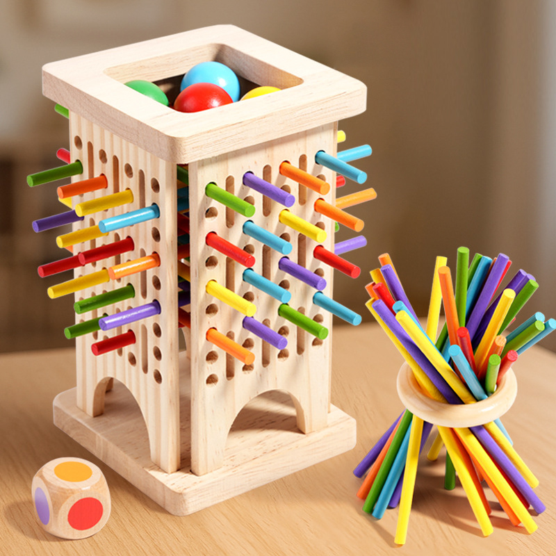 Montessori Game Wooden Board G - đánh giá và giá Dice Tower Wooden