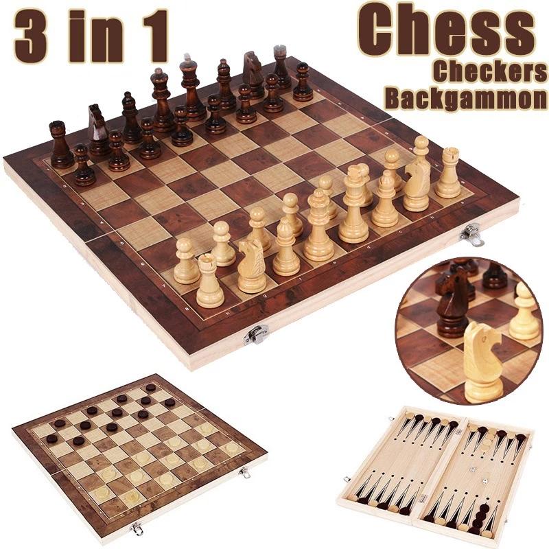 3 in 1 Chess Board, Folding Wo - đánh giá và giá Magnetic Travel Chess