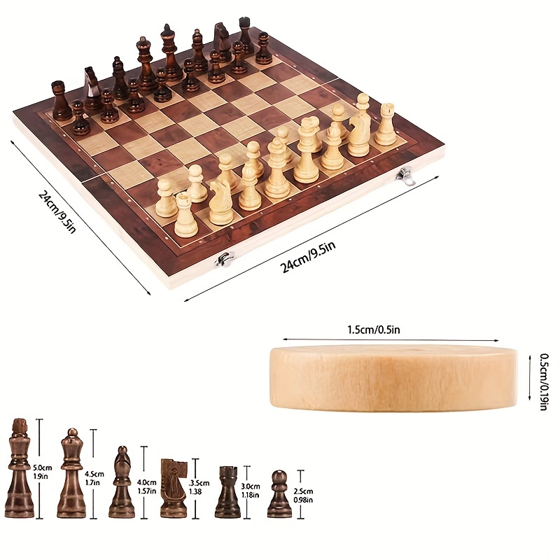 3 in 1 Chess Board, Folding Wo - đánh giá và giá Magnetic Travel Chess