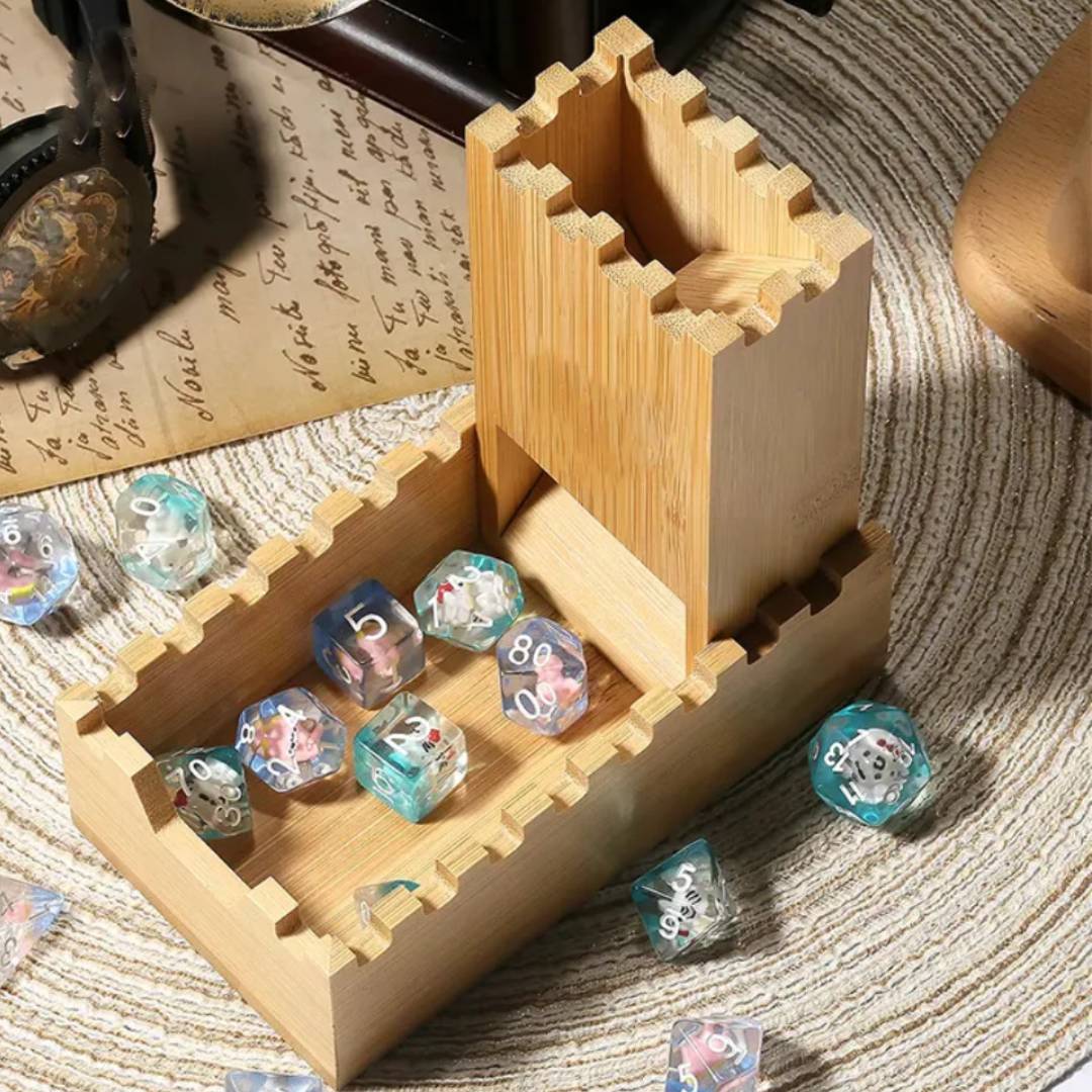 Wooden Dice Tower Folding Stor - đánh giá và giá Dice Tower Wooden
