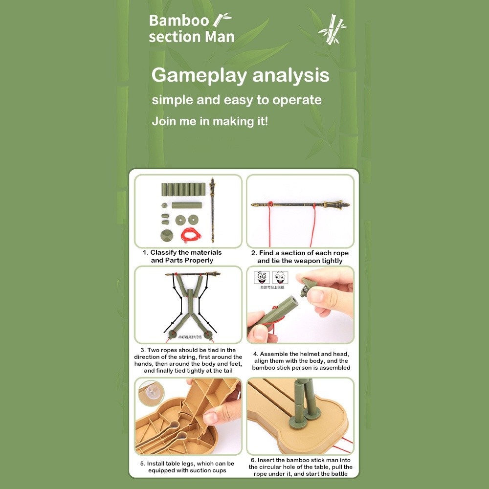 Two-player Battle Bamboo Man B - đánh giá và giá Board Game China