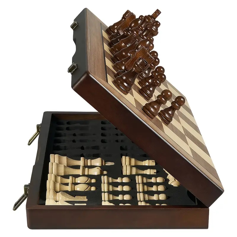 39.3cm/15.47inch magnetic wood - đánh giá và giá Magnetic Travel Chess