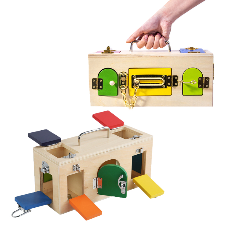 Montessori Lock Box Toy Wooden - đánh giá và giá Board Game China