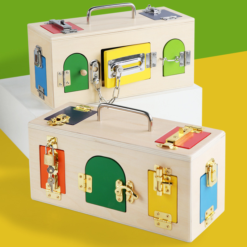 Montessori Lock Box Toy Wooden - đánh giá và giá Board Game China