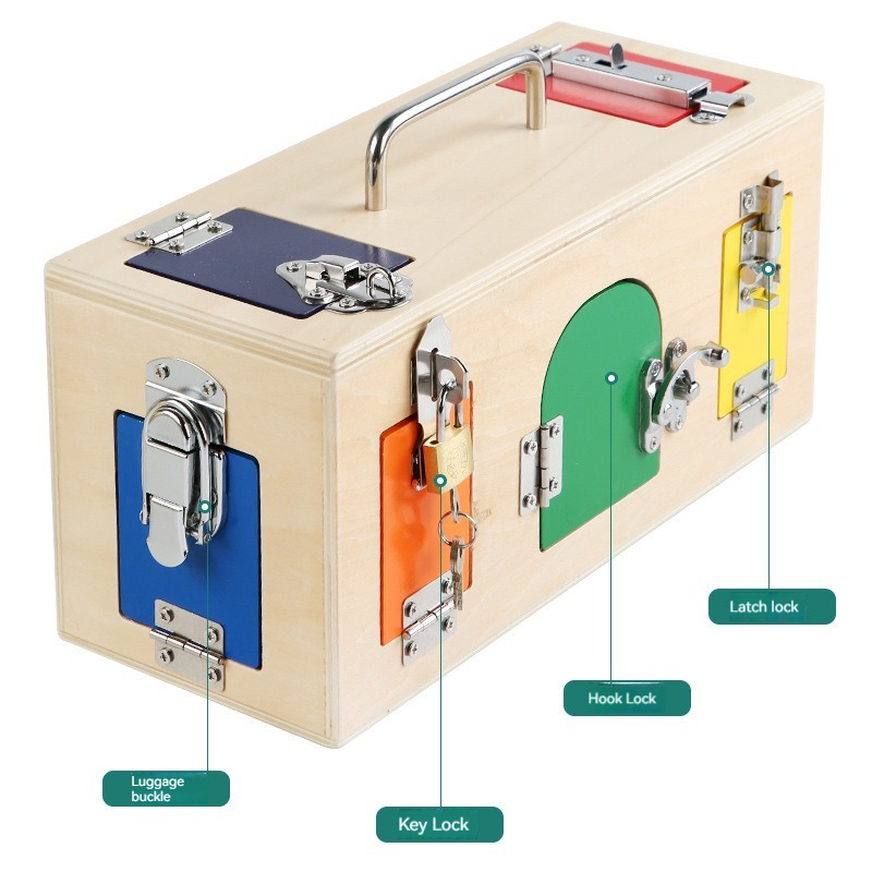 Montessori Lock Box Toy Wooden - đánh giá và giá Board Game China