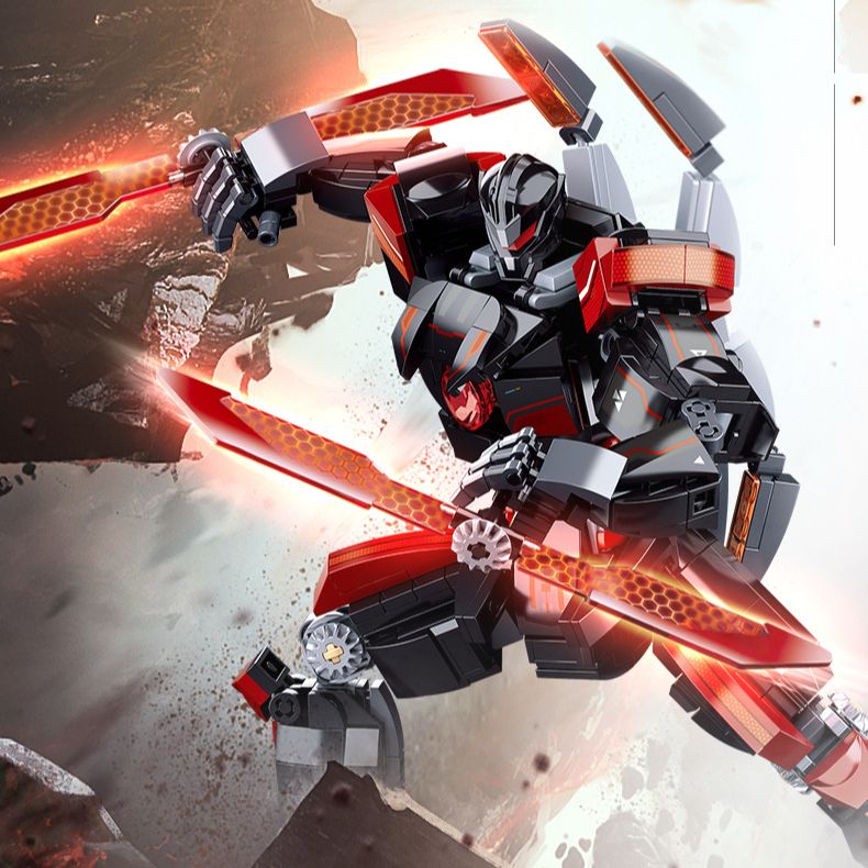 585pcs Black Red Mecha Assembl - đánh giá và giá Board Game Unmatched