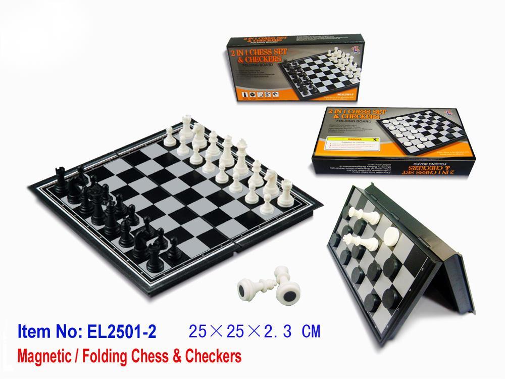 2 in 1 Magnetic Chess & Checke - đánh giá và giá Magnetic Travel Chess