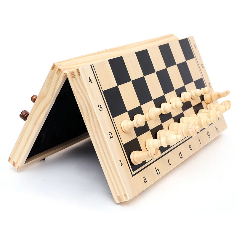 Chess Board Three In 1 Wooden  - đánh giá và giá Magnetic Travel Chess