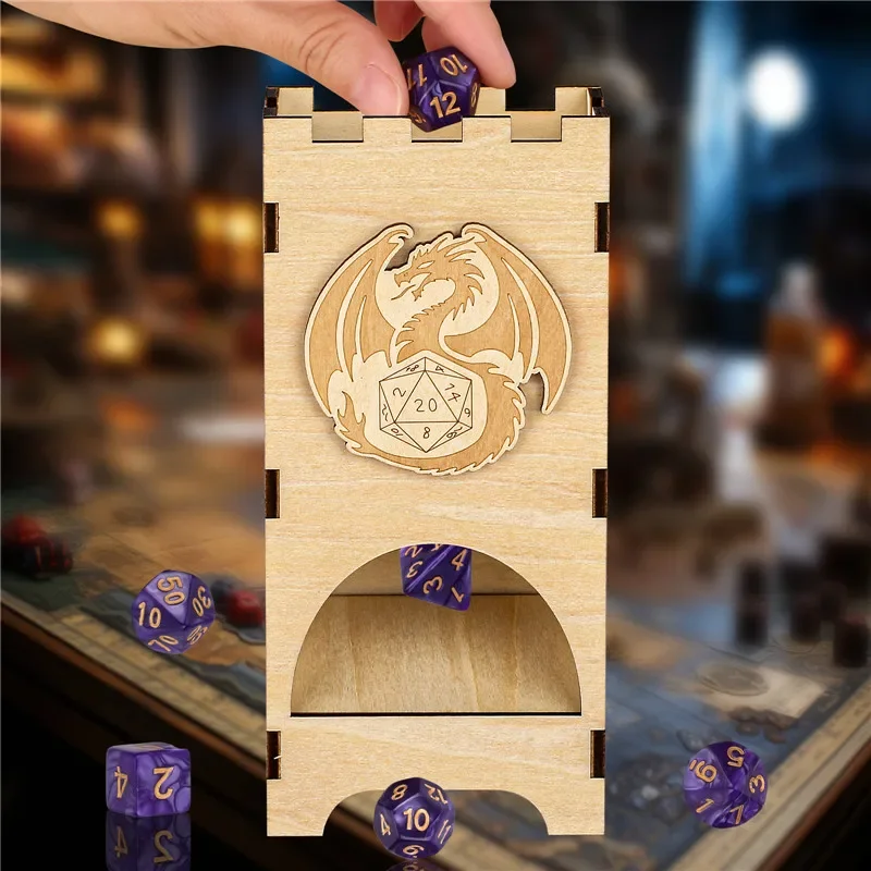 Portable Dice Tower Fantasy Wo - đánh giá và giá Dice Tower Wooden
