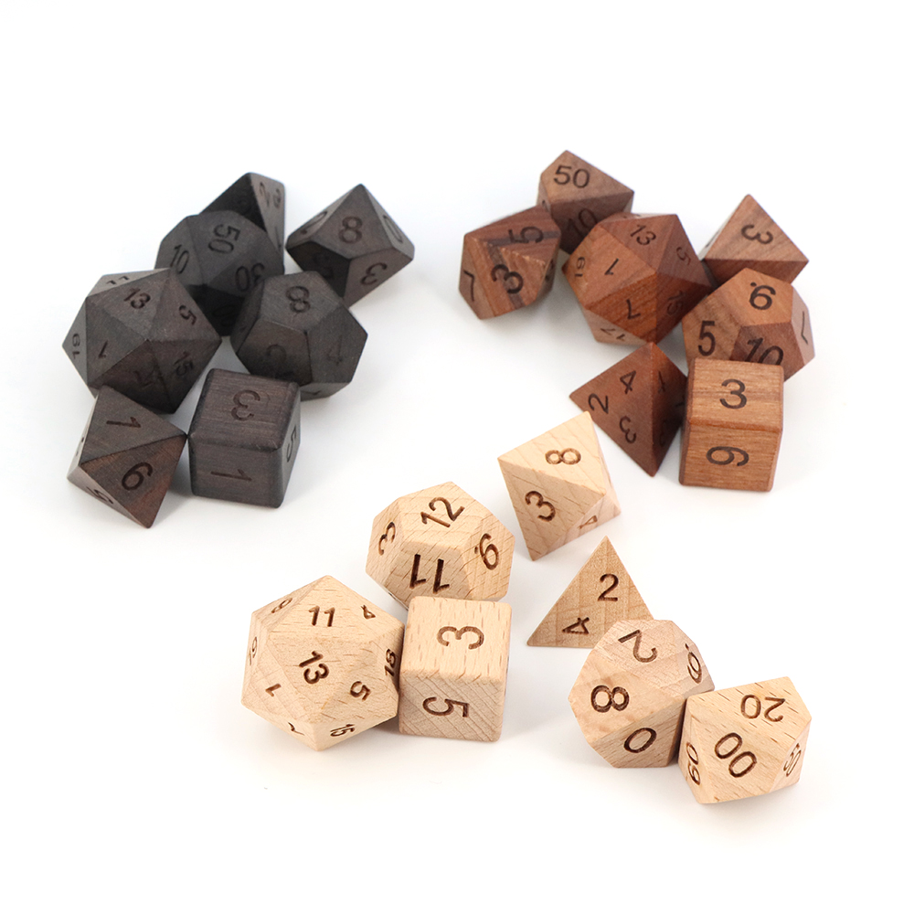 7pcs/set DND Wooden Dice for B - đánh giá và giá Dice Tower Wooden