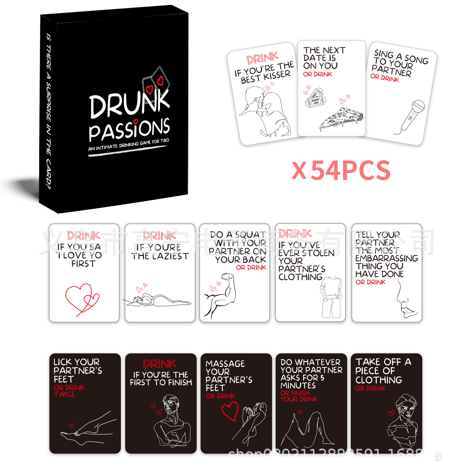 Drunk Passions Lovers Couples  - đánh giá và giá Board Game For Couple