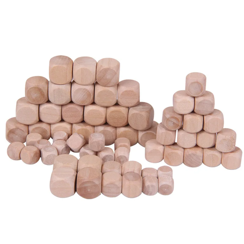 10pcs D6 6 Sided Blank Wood Di - đánh giá và giá Dice Tower Wooden