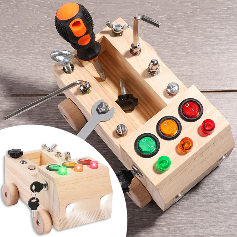 Wooden Montessori Busy Board S - đánh giá và giá Board Game China