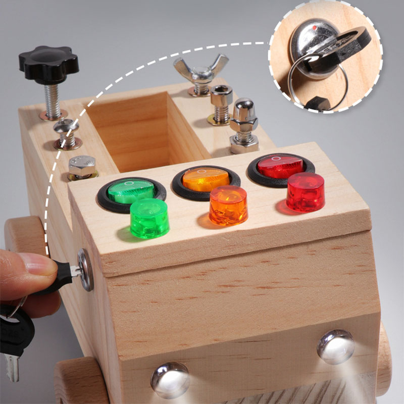 Wooden Montessori Busy Board S - đánh giá và giá Board Game China
