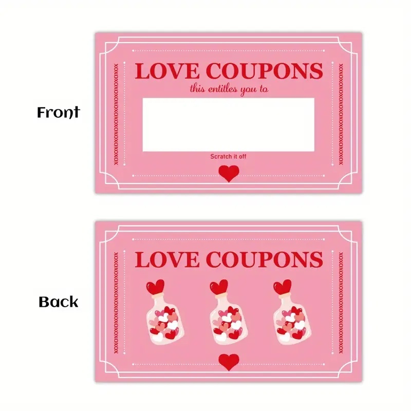 30 Pcs Pink Lucky Scratch Card - đánh giá và giá Board Game For Couple