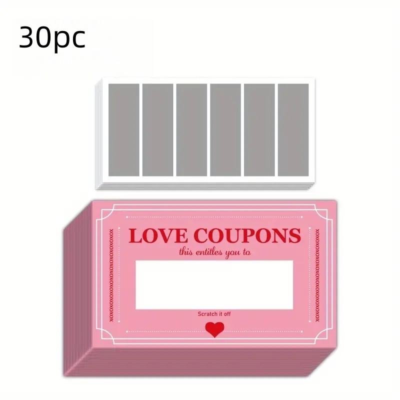 30 Pcs Pink Lucky Scratch Card - đánh giá và giá Board Game For Couple
