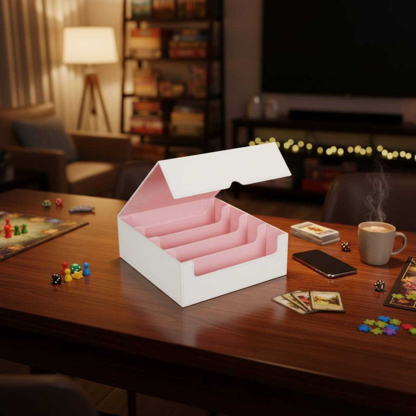 4-Row Trading Card Storage Box - đánh giá và giá Game Storage Box
